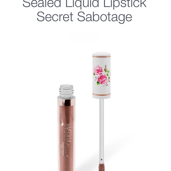Pretty Vulgar My Lips Are Sealed Liquid Lipstick - Secretly Sabotage Nude - Picture 4 of 5